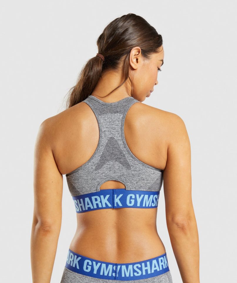 Staniki Sportowe Gymshark Flex Damskie Szare | PL 485KEP